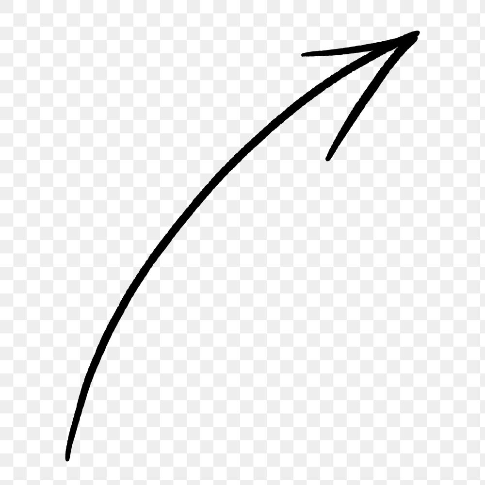 Up arrow png doodle, cute | Premium PNG - rawpixel