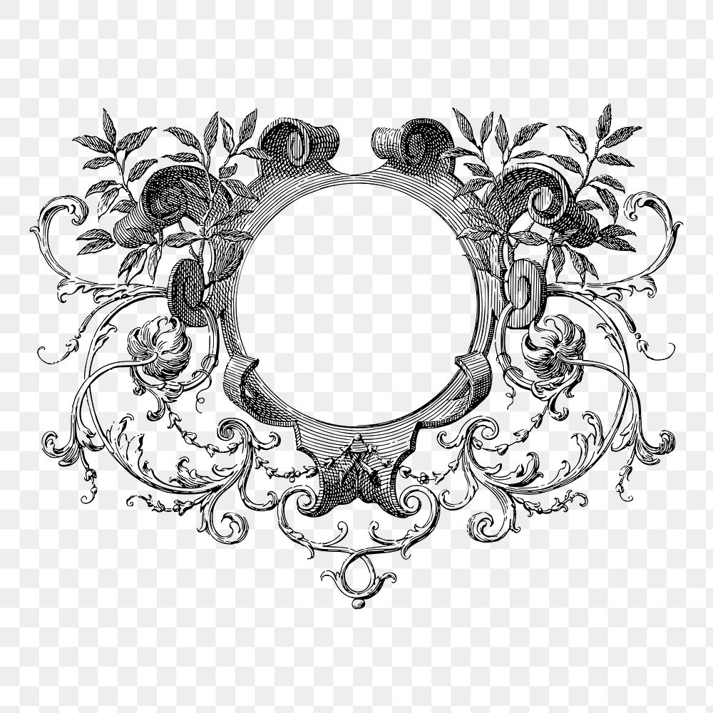 Antique frame png sticker illustration, | Free PNG - rawpixel