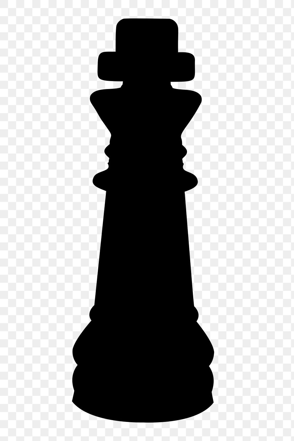 Png king chess silhouette sticker, | Free PNG - rawpixel