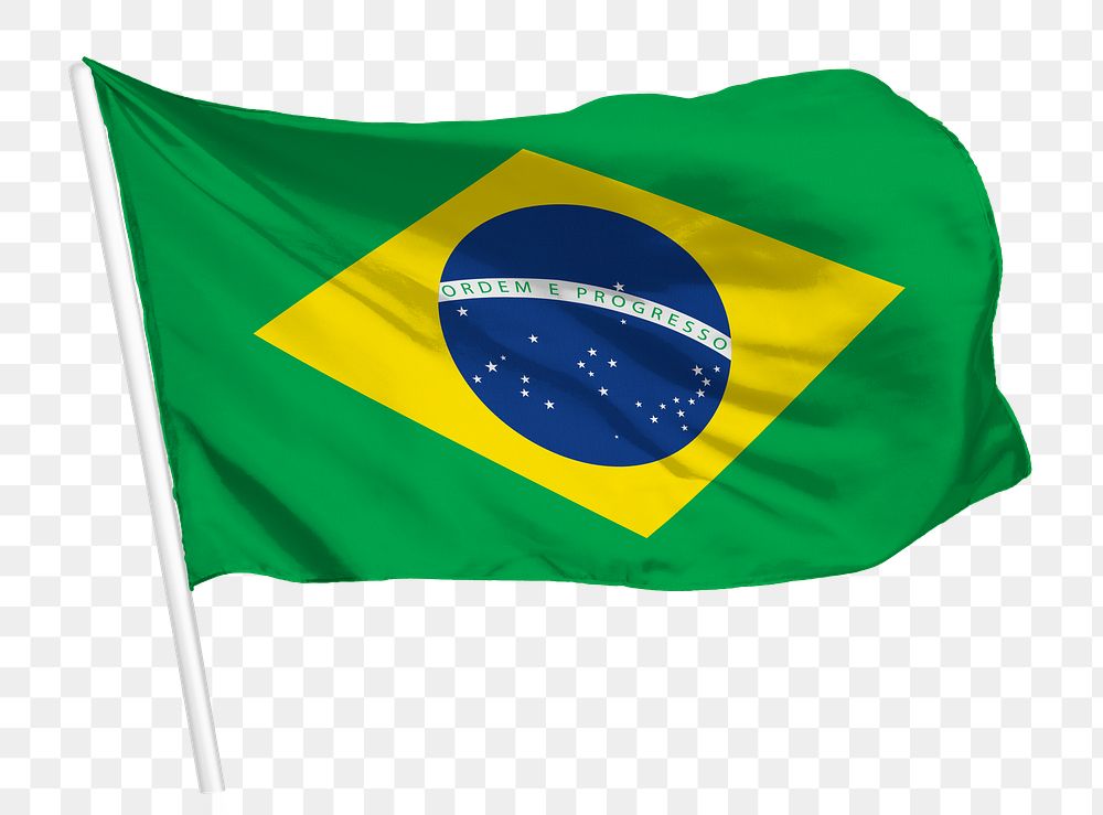 Brazilian flag png waving, national | Free PNG - rawpixel