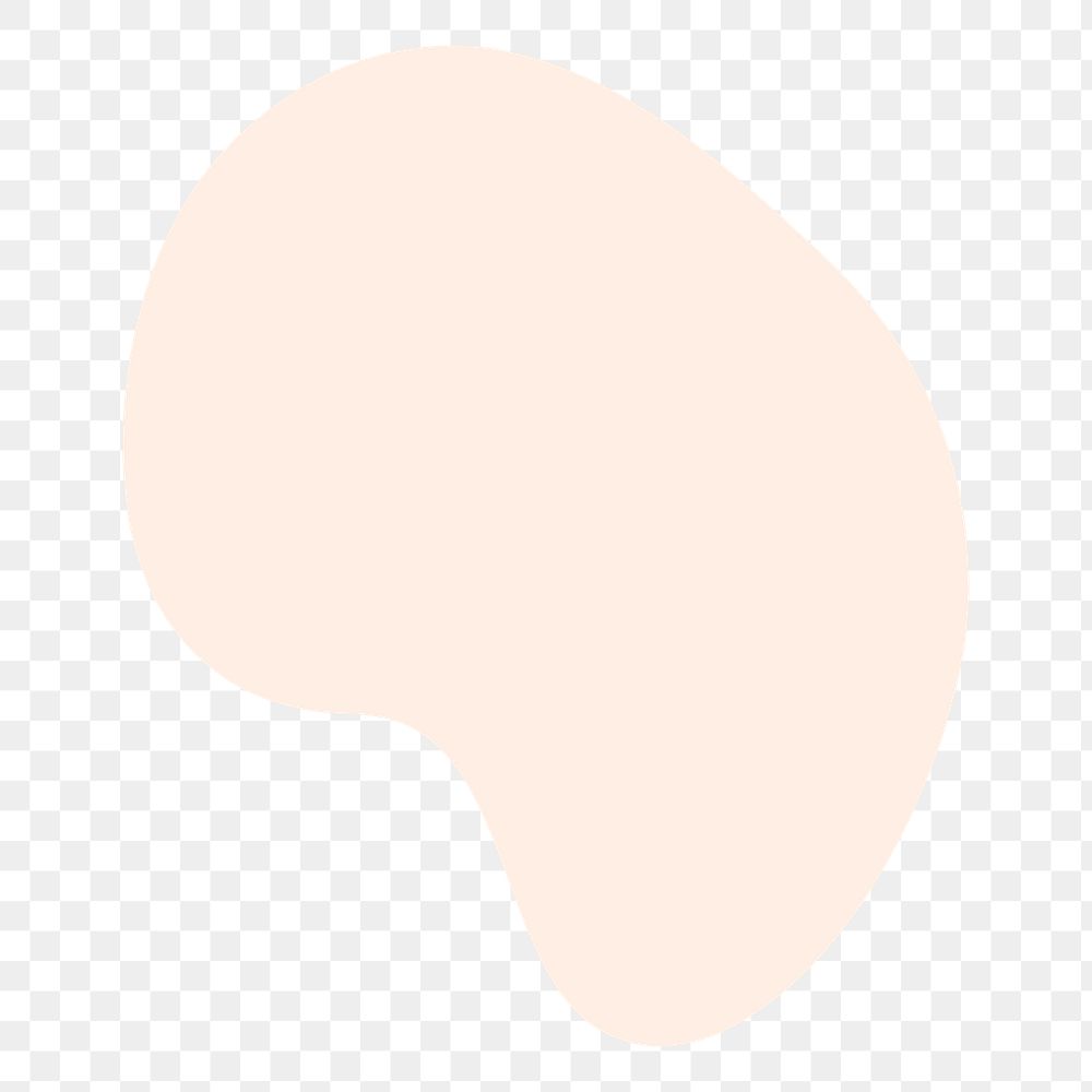 Beige blob shape png sticker, | Premium PNG - rawpixel