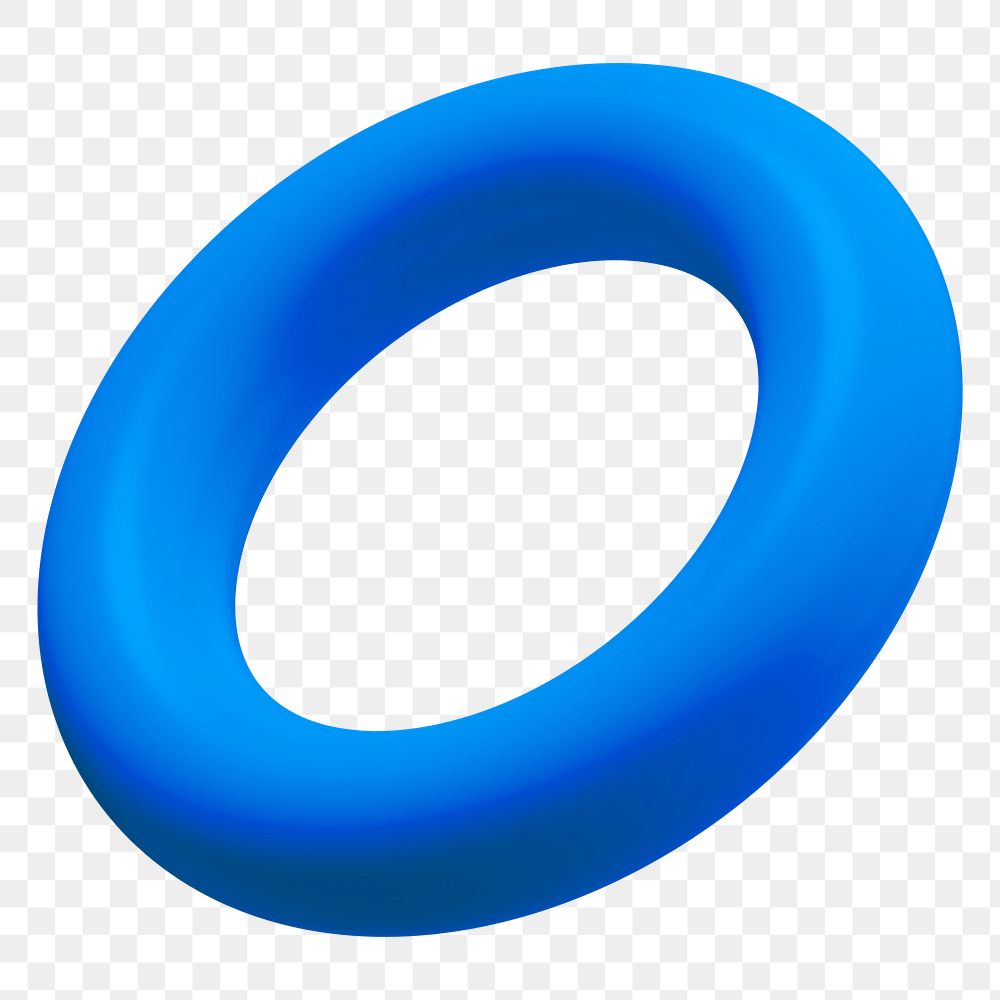 Blue ring shape png sticker, | PNG - rawpixel