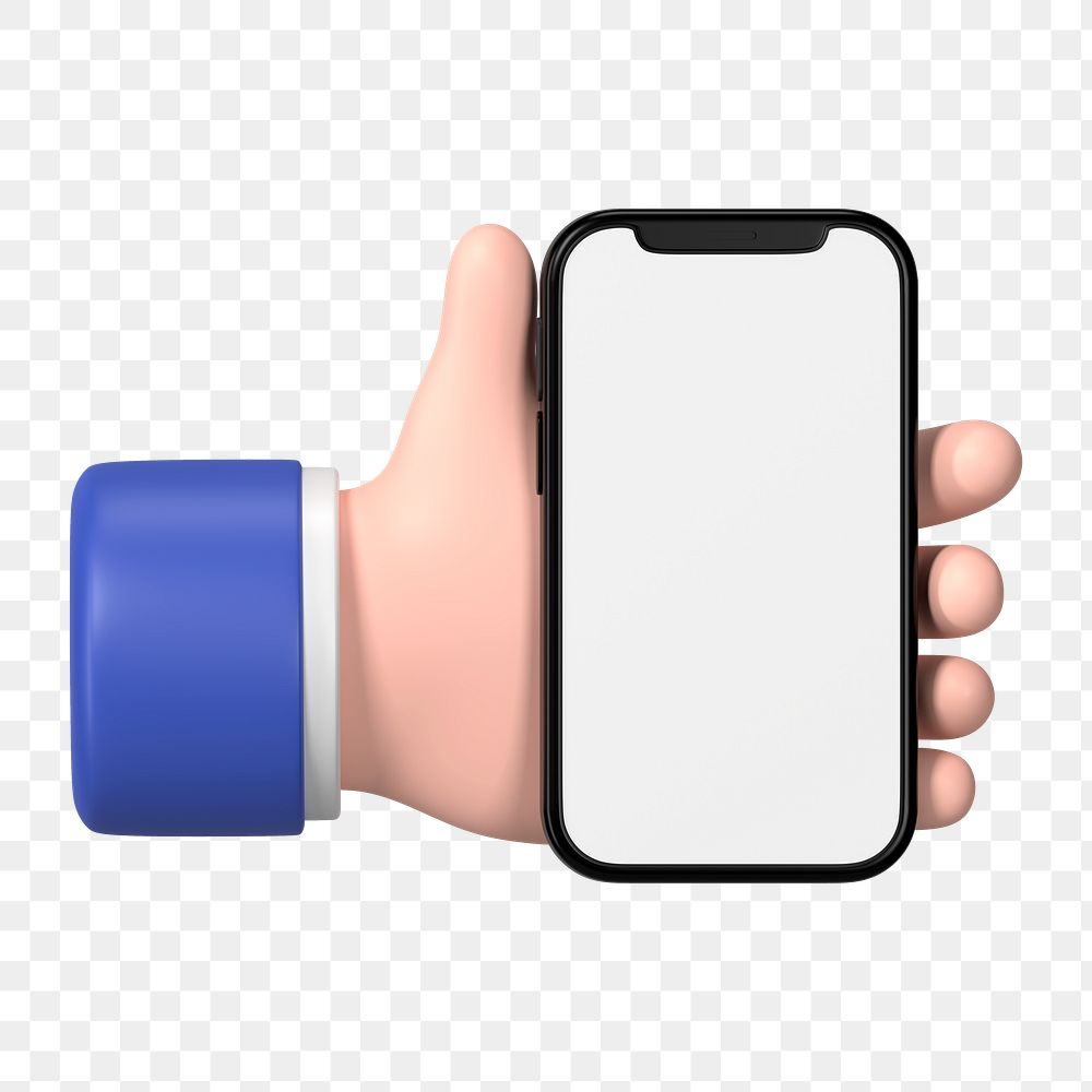 Hand Holding Smartphone Png Blank Free Png Rawpixel