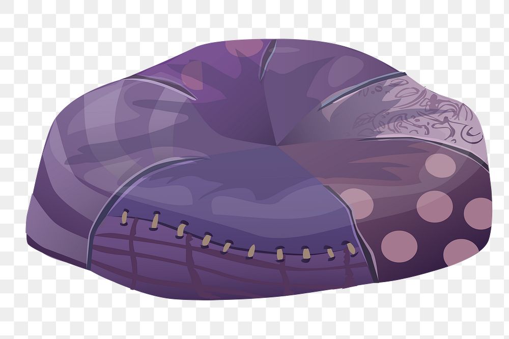 Purple Bean Bag Png Clipart, 