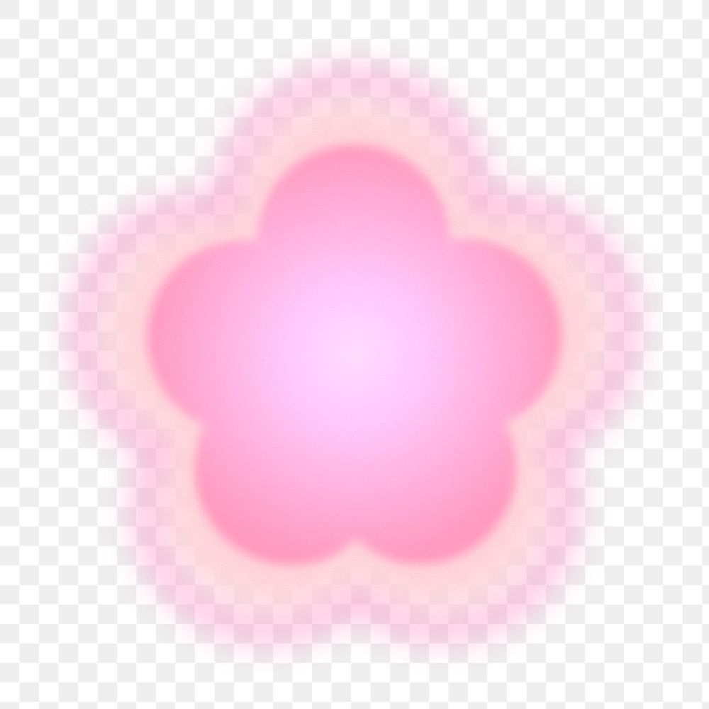 PNG Glowing pink flower, transparent | Free PNG - rawpixel