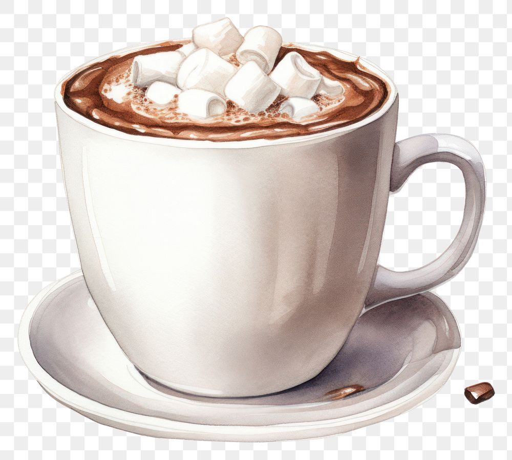 PNG Cup chocolate dessert drink. Free PNG rawpixel