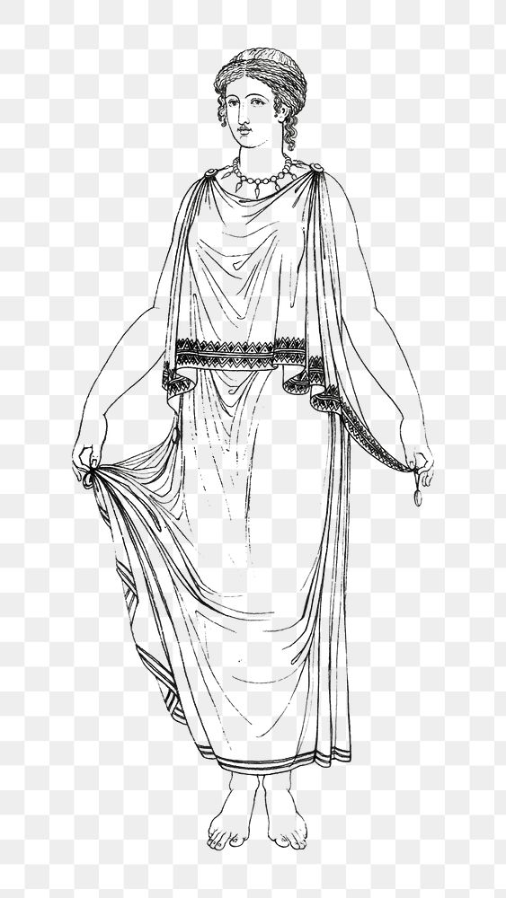 Roman girl png vintage illustration Premium PNG Illustration rawpixel