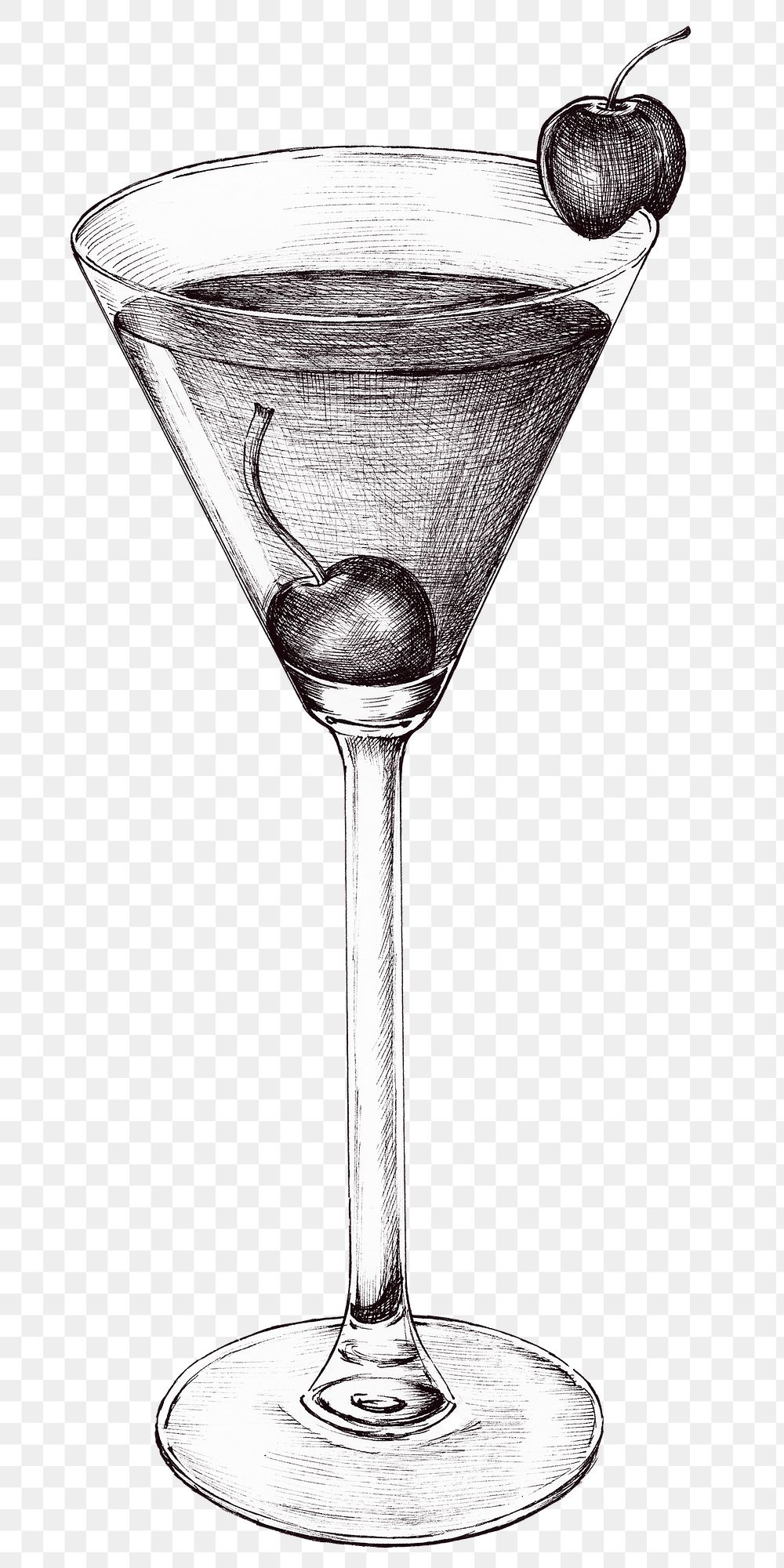 Black and white cocktail png transparent