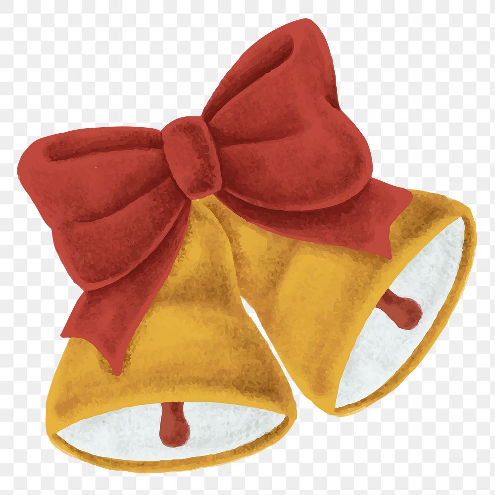 Bell with ribbon png sticker | Premium PNG Sticker - rawpixel