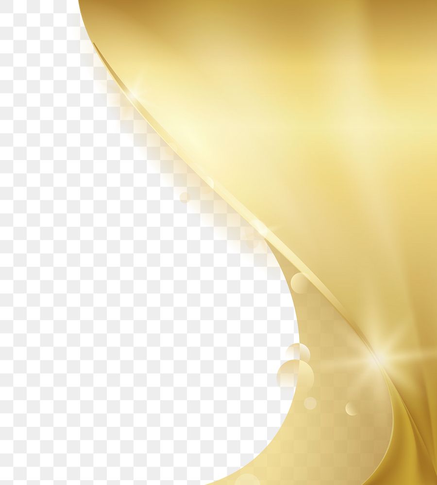 Border frame png golden wave premium png sticker rawpixel