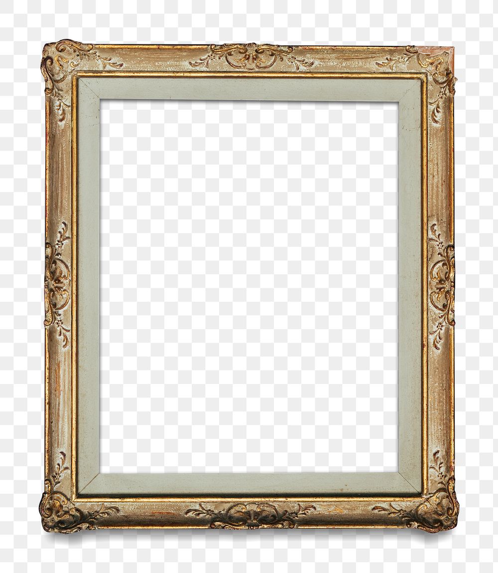 Gold picture frame transparent png | Free PNG - rawpixel