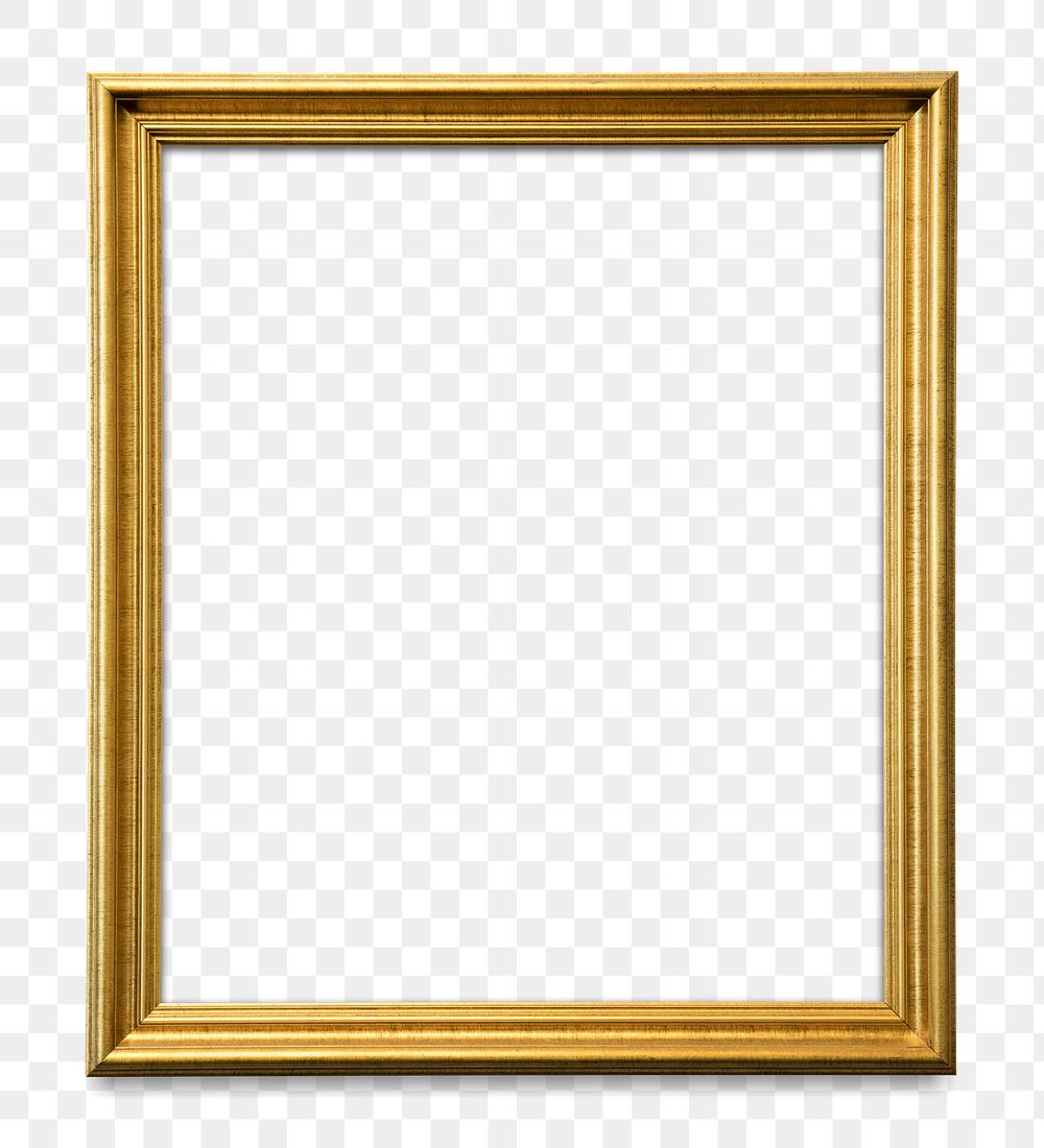 Gold picture frame transparent png | Free PNG - rawpixel