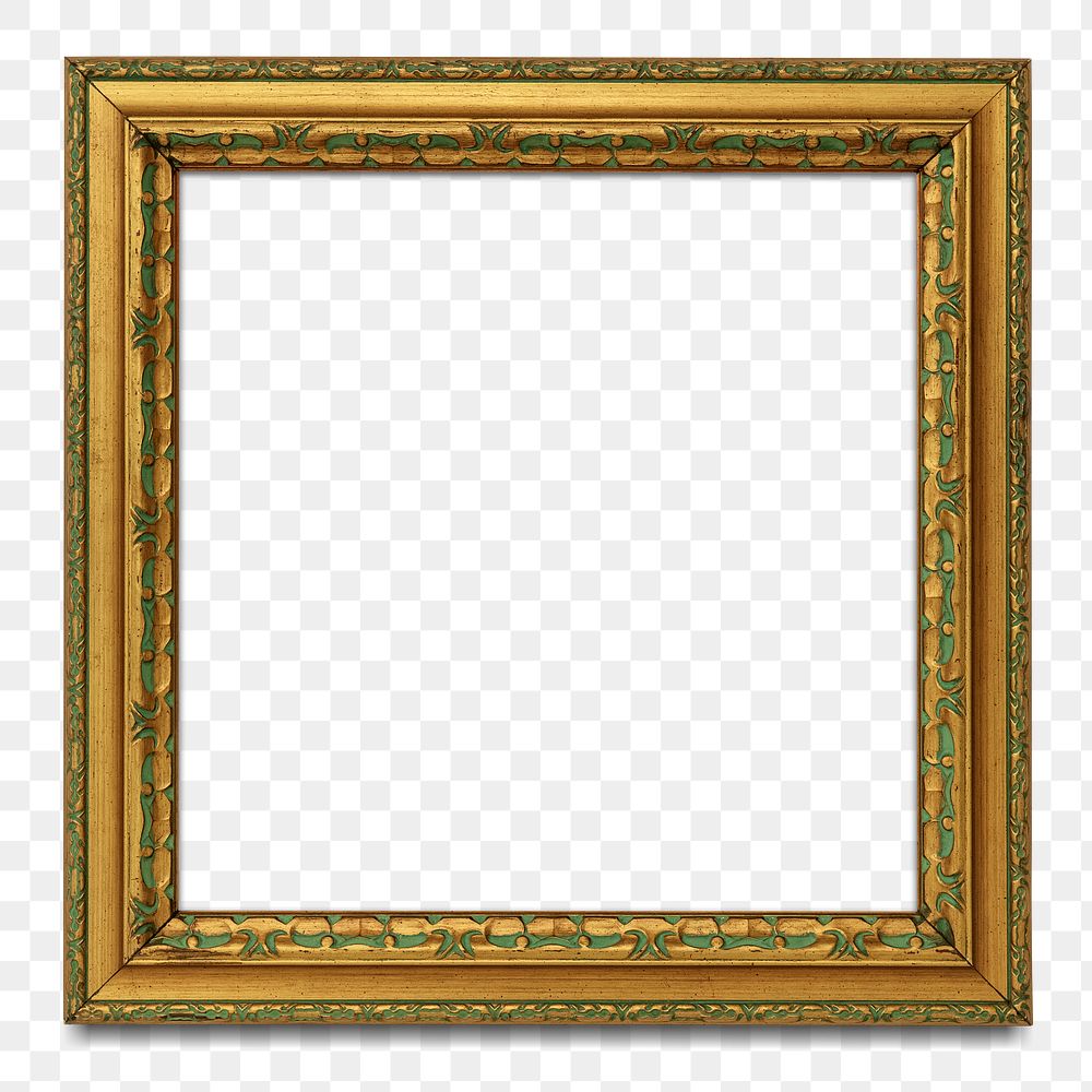 Gold picture frame transparent png | Free PNG Mockup - rawpixel