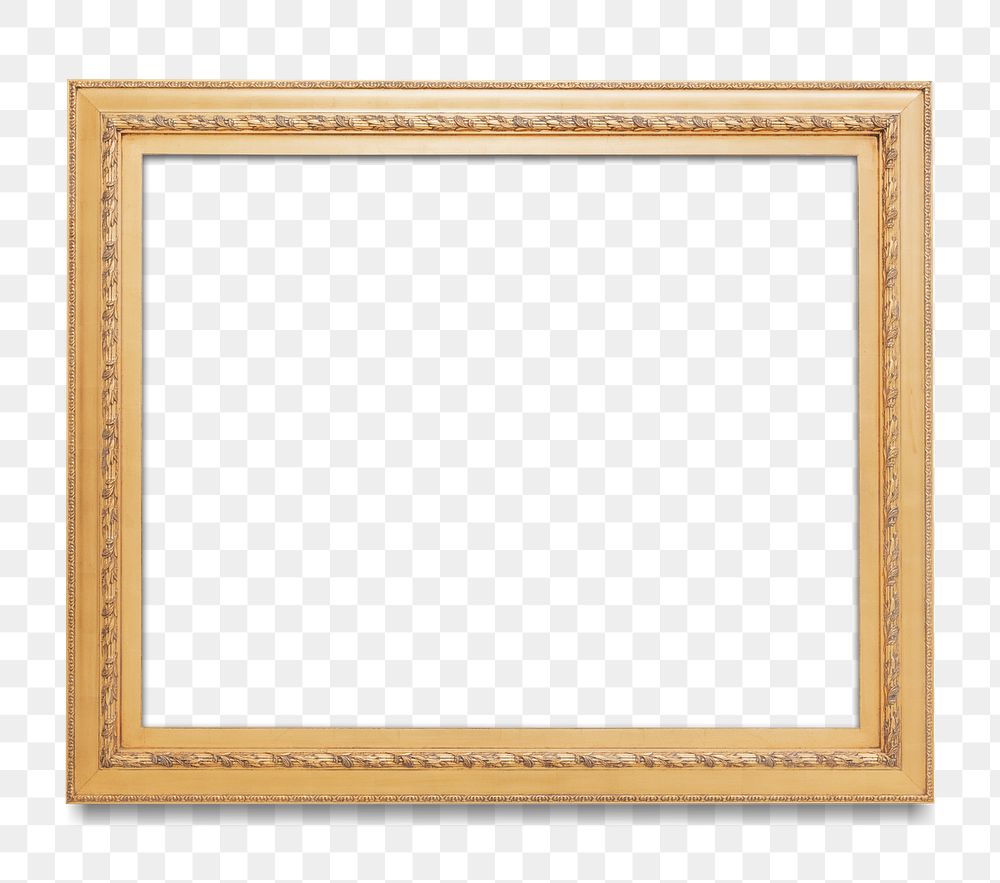 Gold Picture Frame Transparent Png Free Png Rawpixel