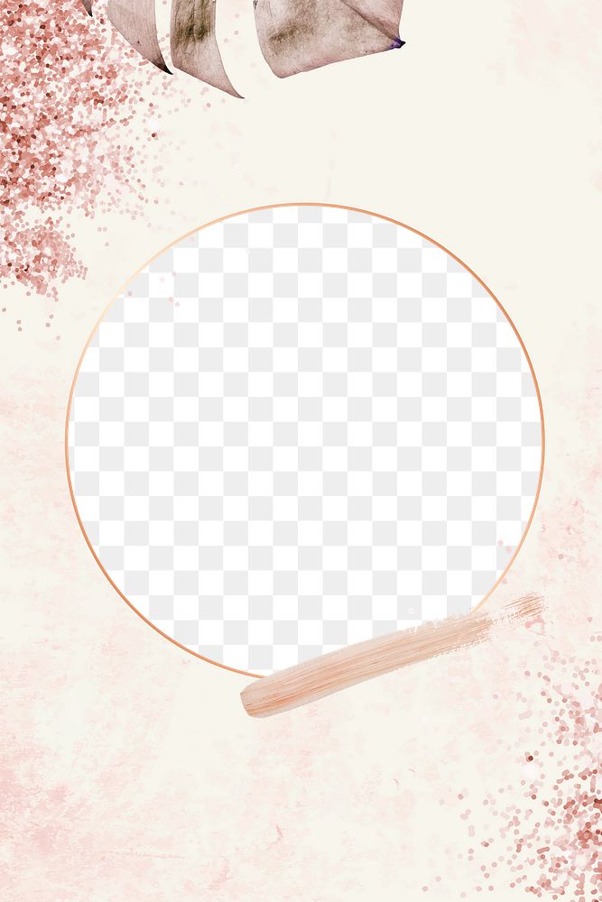 Circle frame png with pink | Free PNG - rawpixel