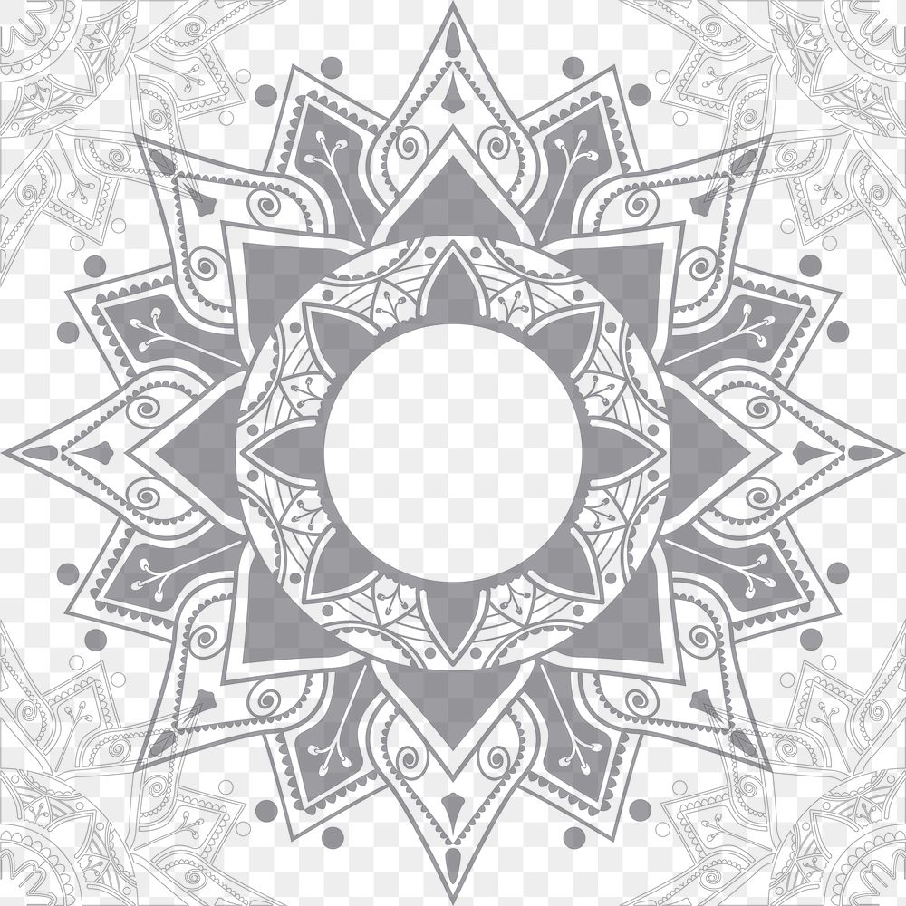 Gray arabesque design element transparent | Premium PNG - rawpixel