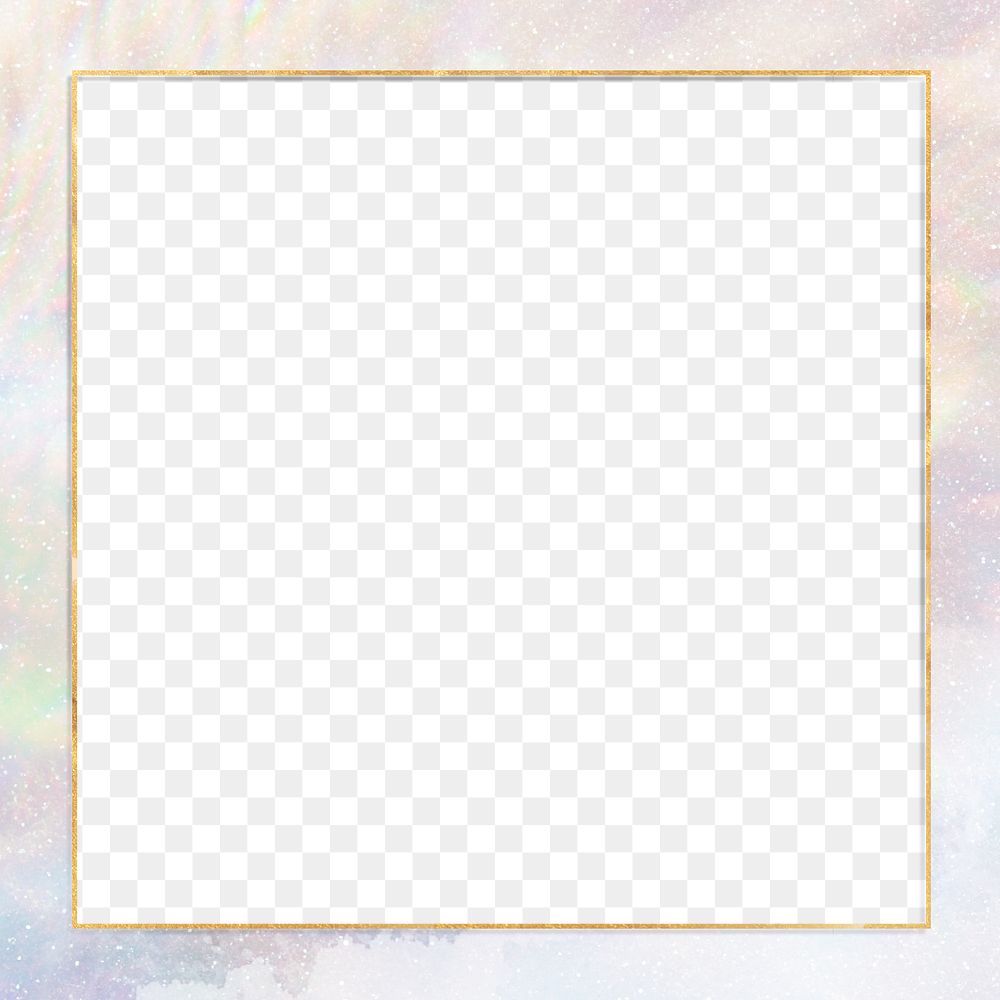 Golden frame on pastel glittery | Premium PNG - rawpixel