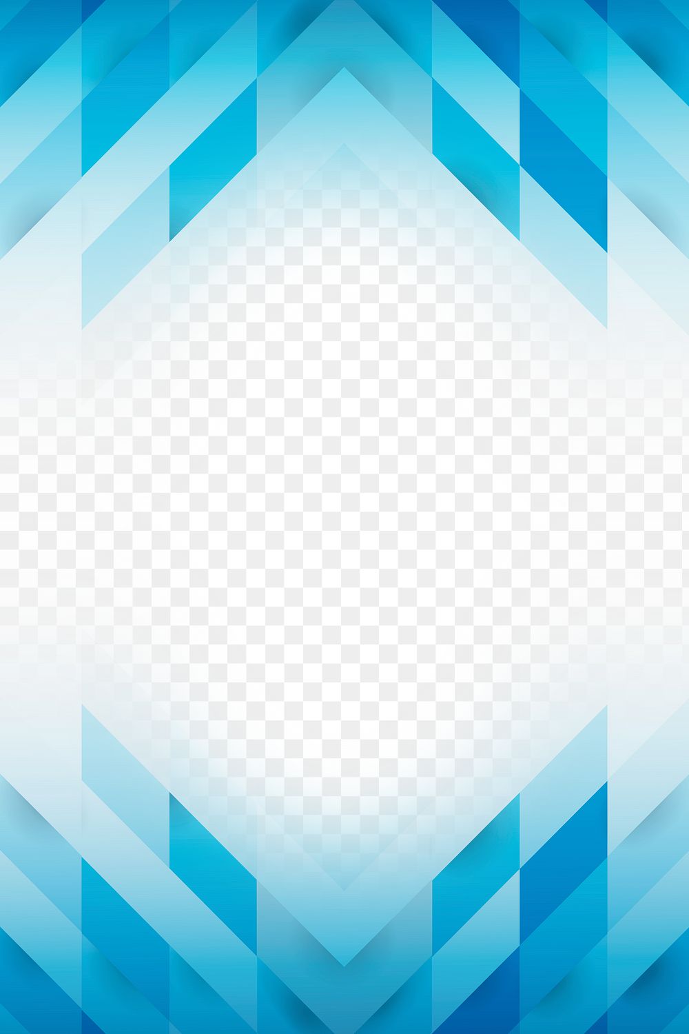 Blue geometric patterned border design | Free PNG - rawpixel