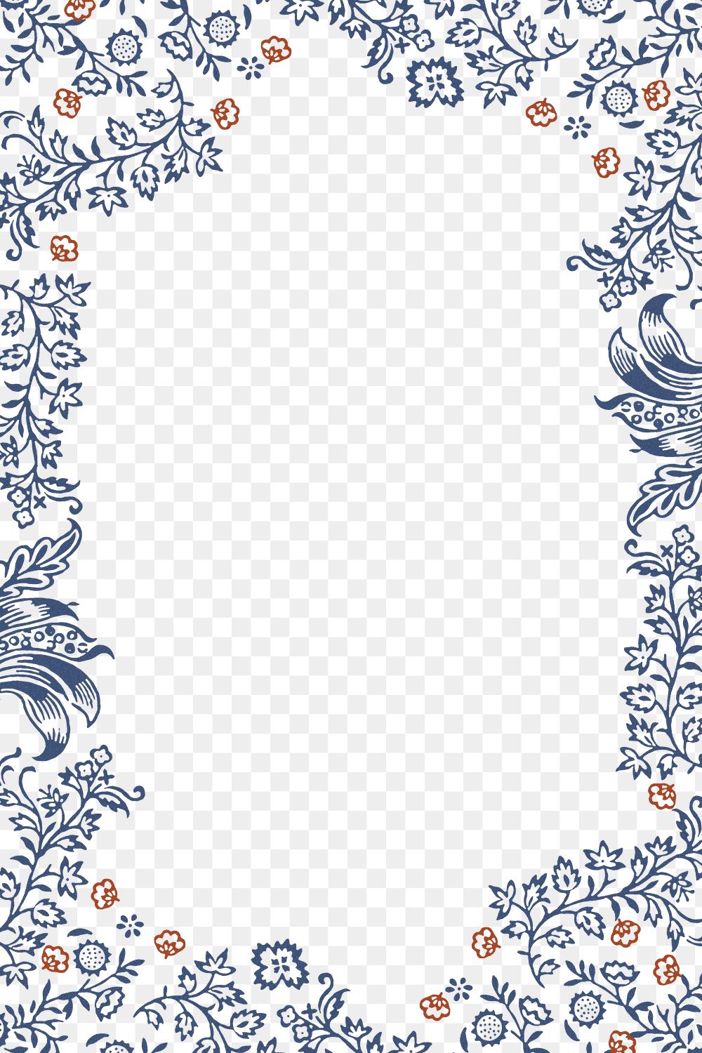 Decorative Png Vintage Leaves, Floral 