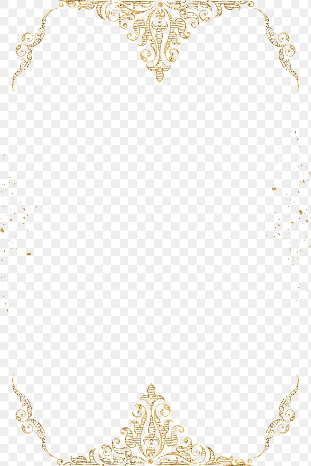 Gold filigree frame border png | Free PNG - rawpixel