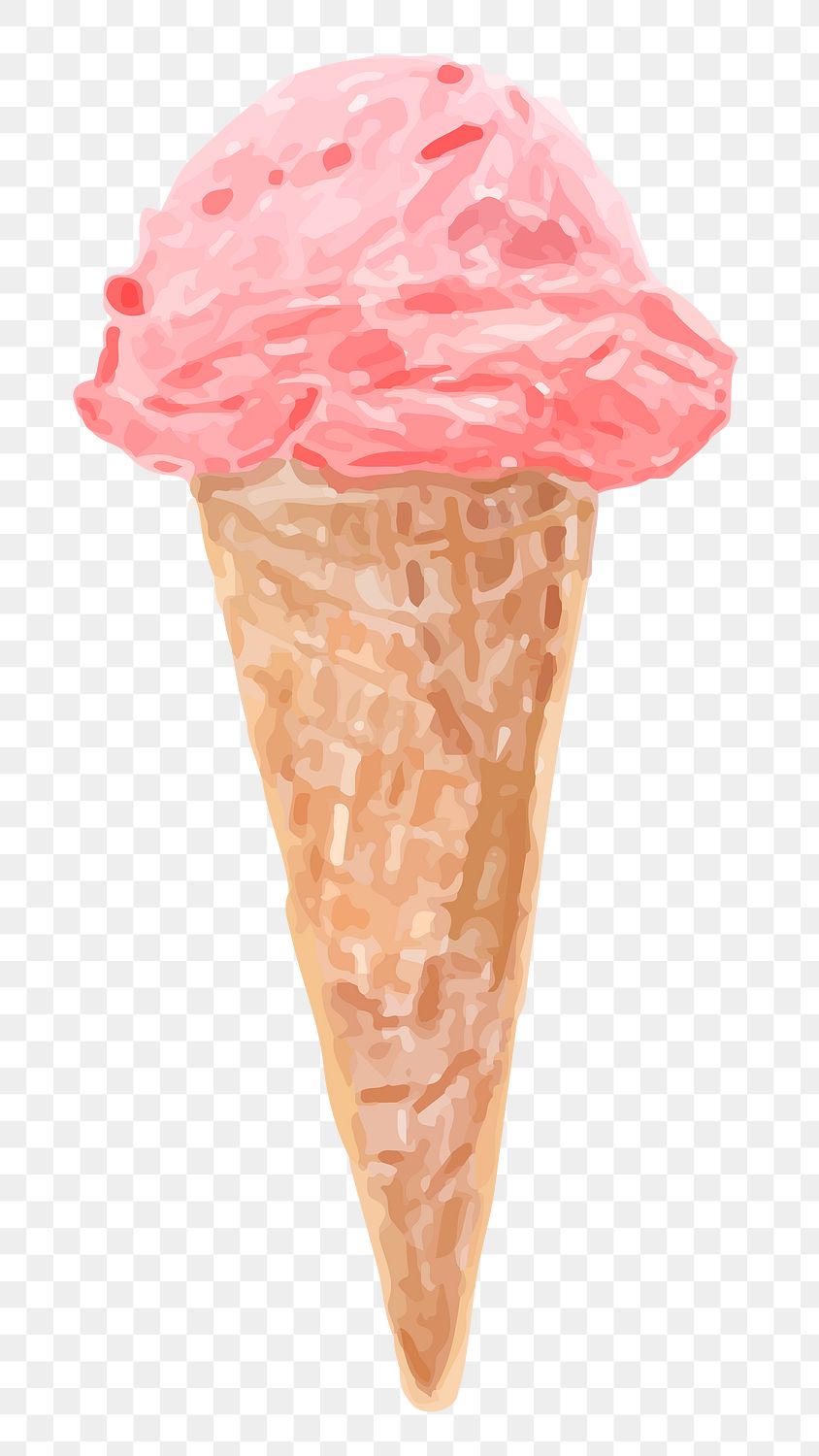 Strawberry ice cream png sticker | Premium PNG Sticker - rawpixel