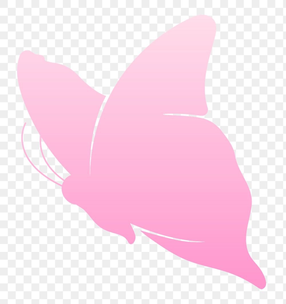 Butterfly png sticker, pink aesthetic | Free PNG Sticker - rawpixel