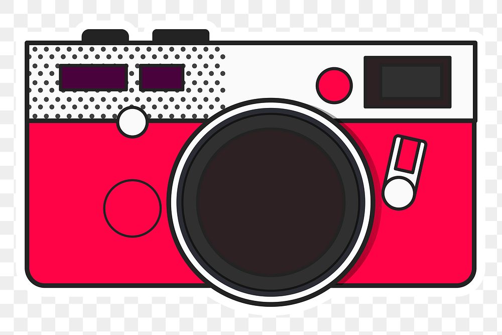 Color pop art film camera Free PNG Sticker rawpixel