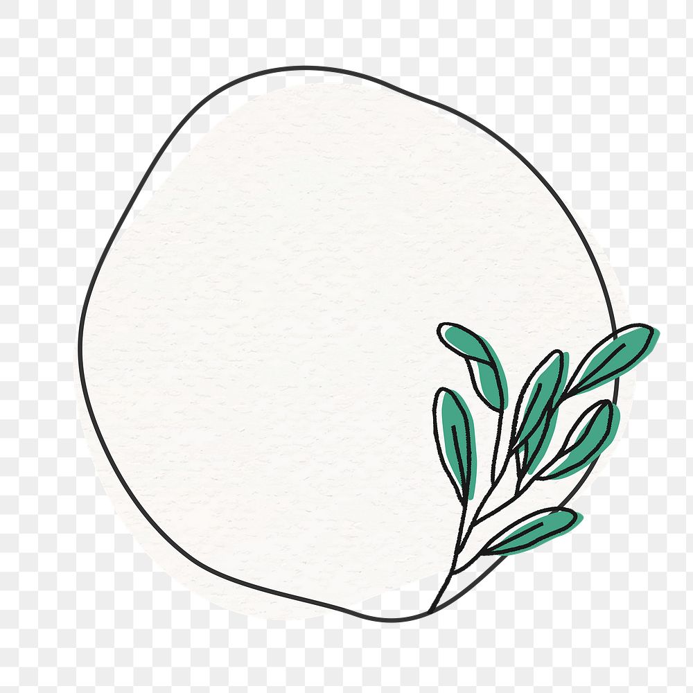 Png sage leaf frame on transparent Premium PNG rawpixel