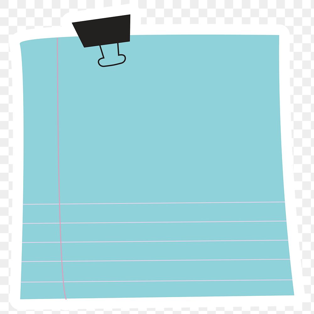 Blue reminder note sticker design | Free PNG Sticker - rawpixel
