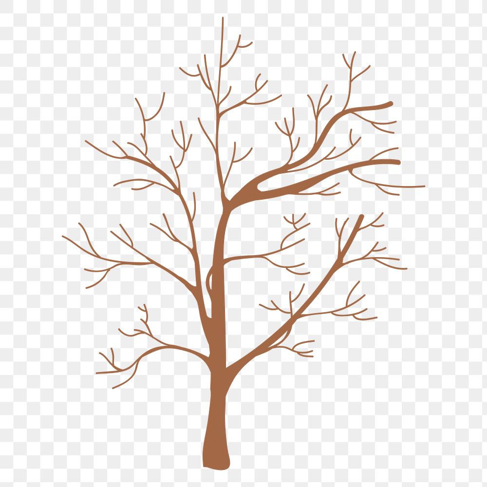 Dry tree sticker design element | Premium PNG Sticker - rawpixel