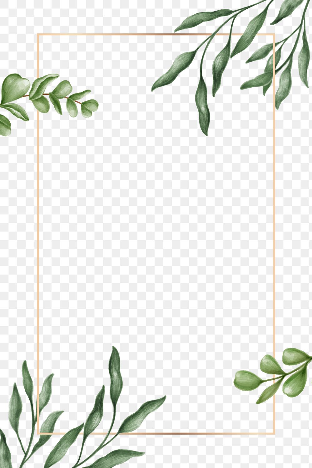 Green leaves frame transparent png | Premium PNG - rawpixel