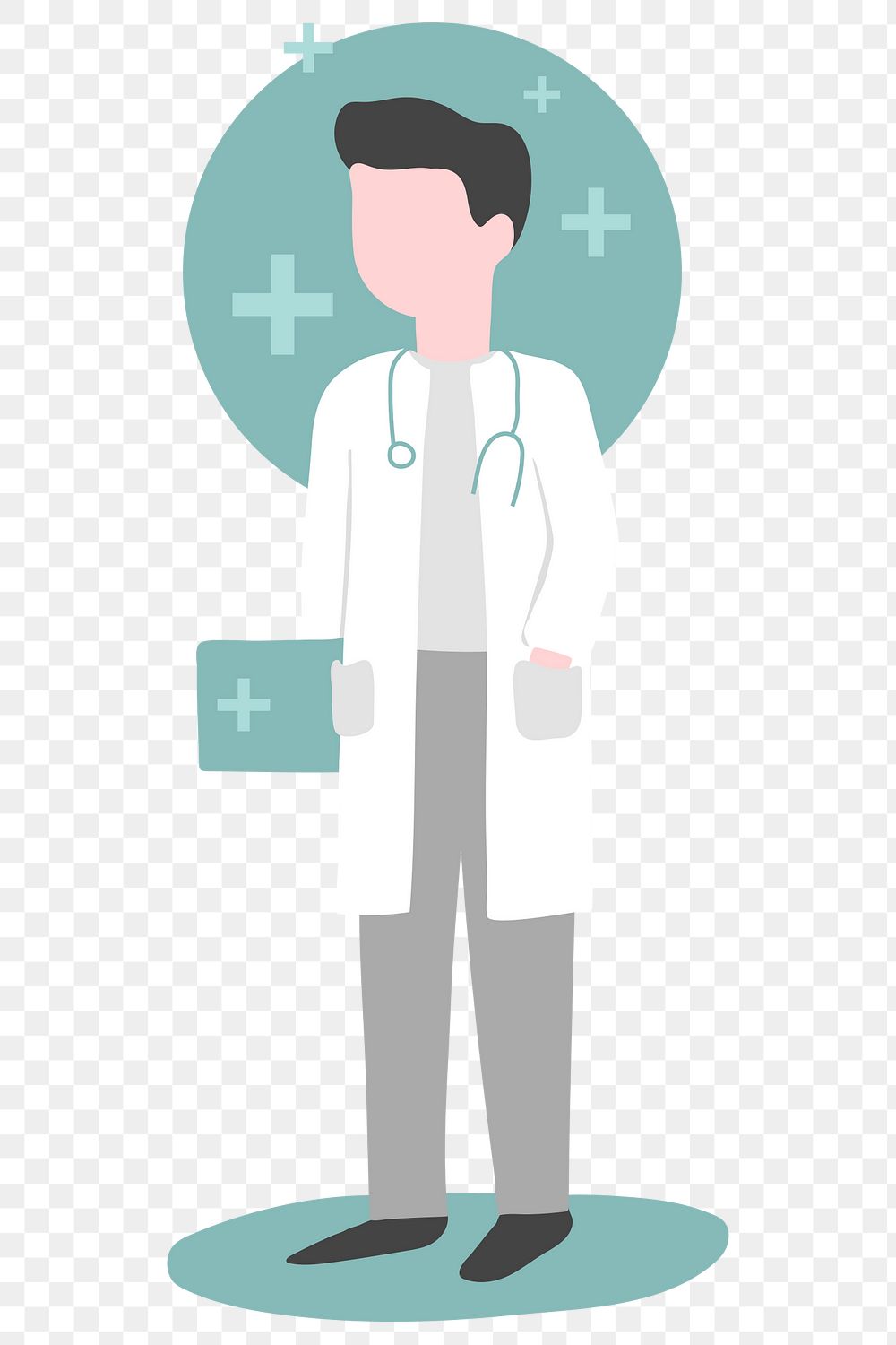 Doctor, medical healthcare pfrofessional character | Free PNG Sticker ...