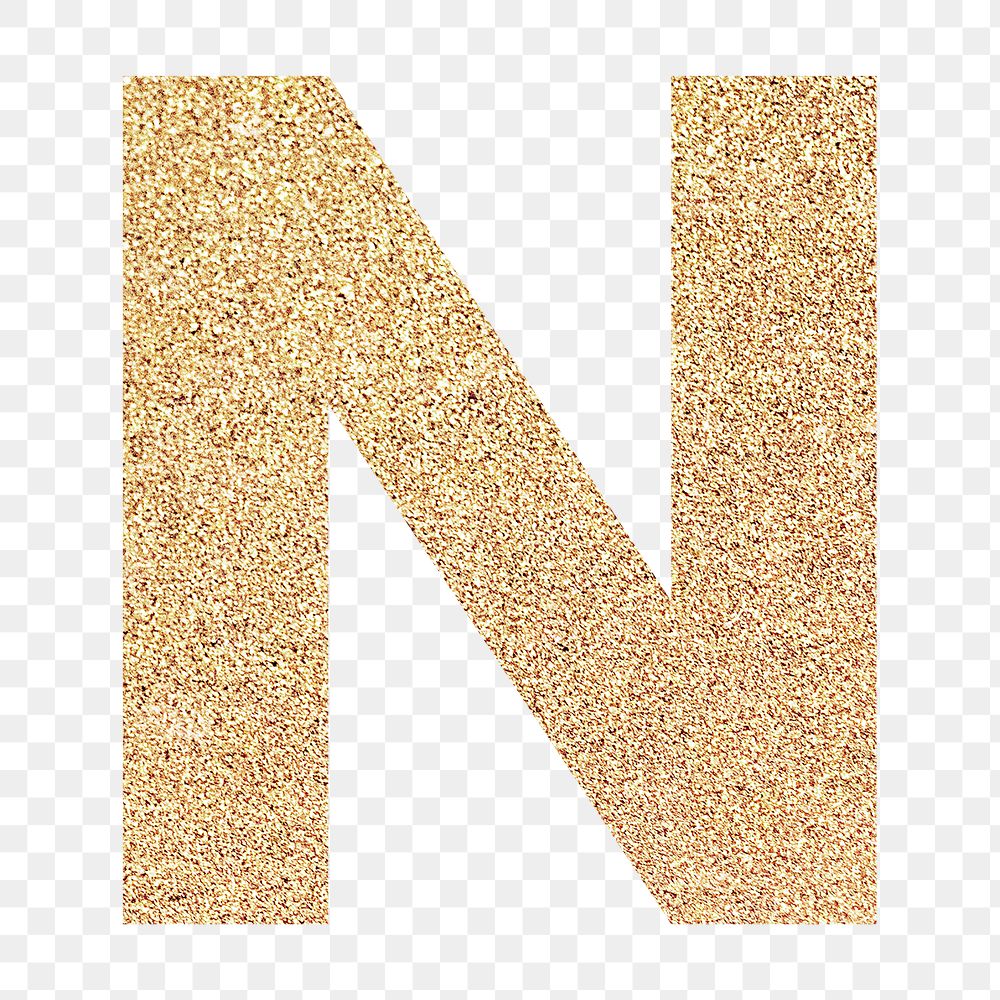 Glitter capital letter N sticker | Premium PNG Sticker - rawpixel