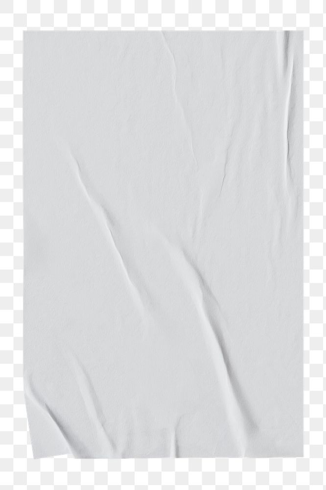 White crinkled paper design element | Free stock illustration | High