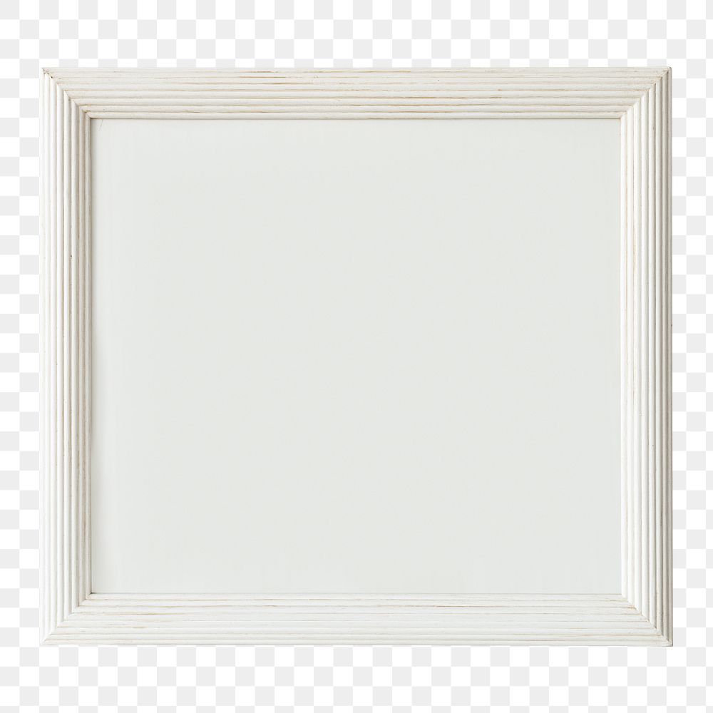 White square frame png mockup with design… Free stock illustration