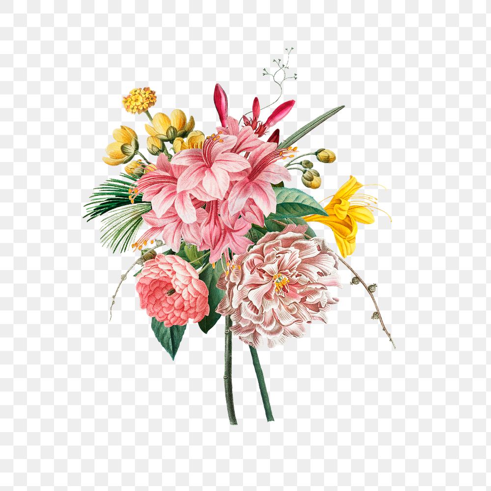 Vintage flower bouquet Free stock illustration High Resolution graphic