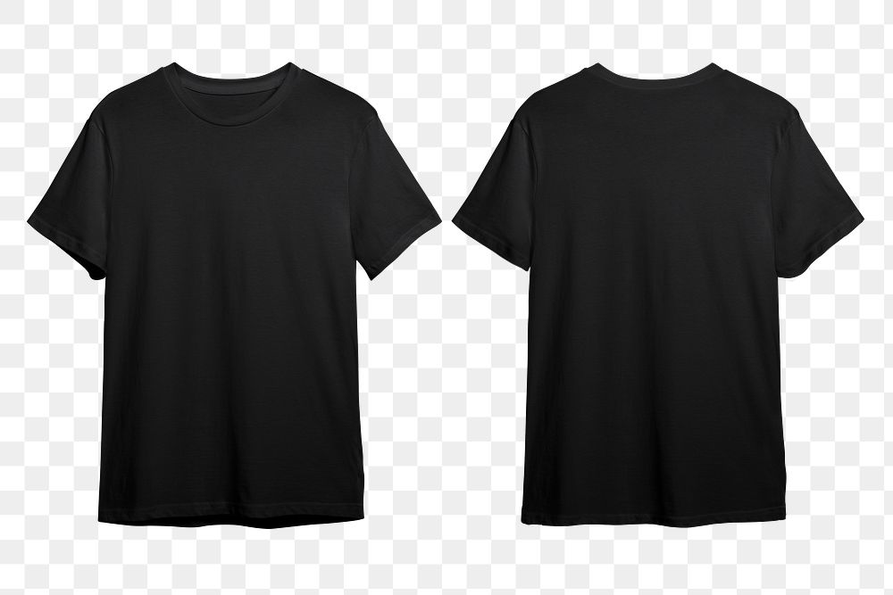 T-shirts mockup png on transparent | Free PNG Sticker - rawpixel