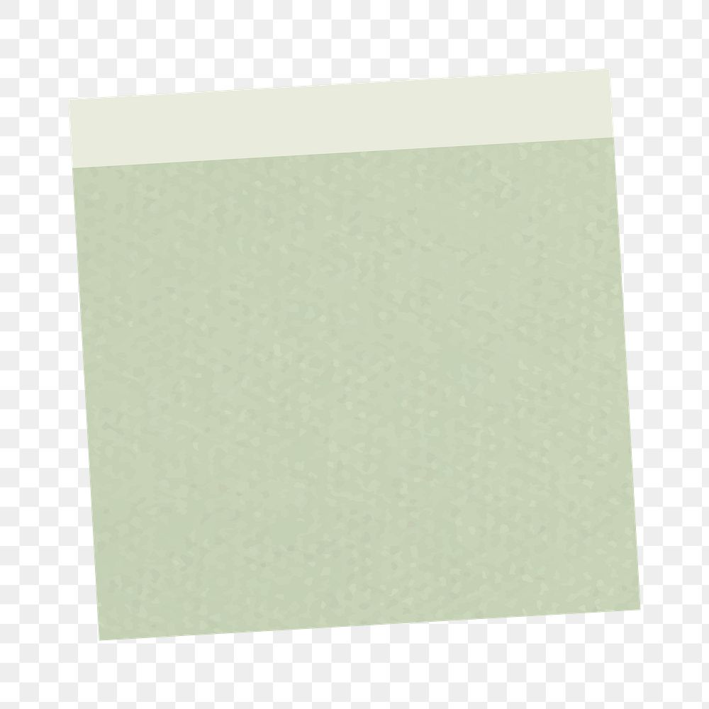 Sage green notepaper journal sticker | Free PNG Sticker - rawpixel