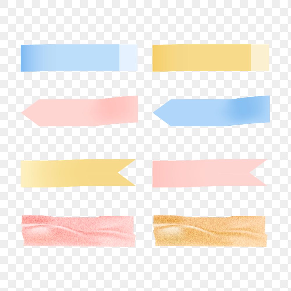 Colorful sticky banner collection social | Free PNG Sticker - rawpixel