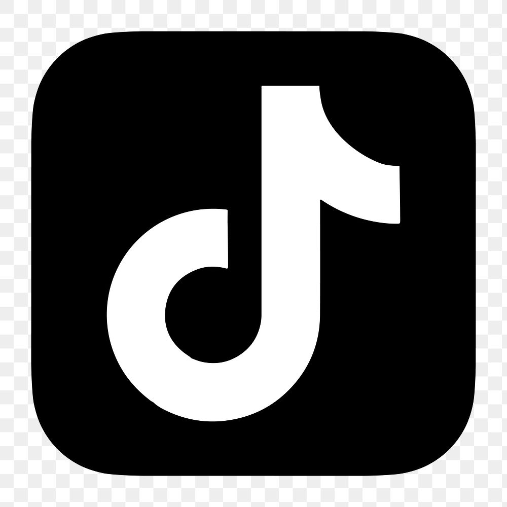 TikTok Flat Graphic Icon For Social | Free PNG - Rawpixel