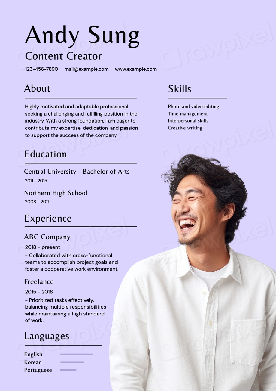 Content creator resume template editable Premium Editable Template Content creator resume template editable Premium Editable Template