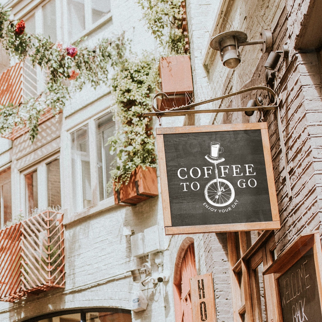 Editable shop sign mockup, editable | Premium Mockup Generator - rawpixel