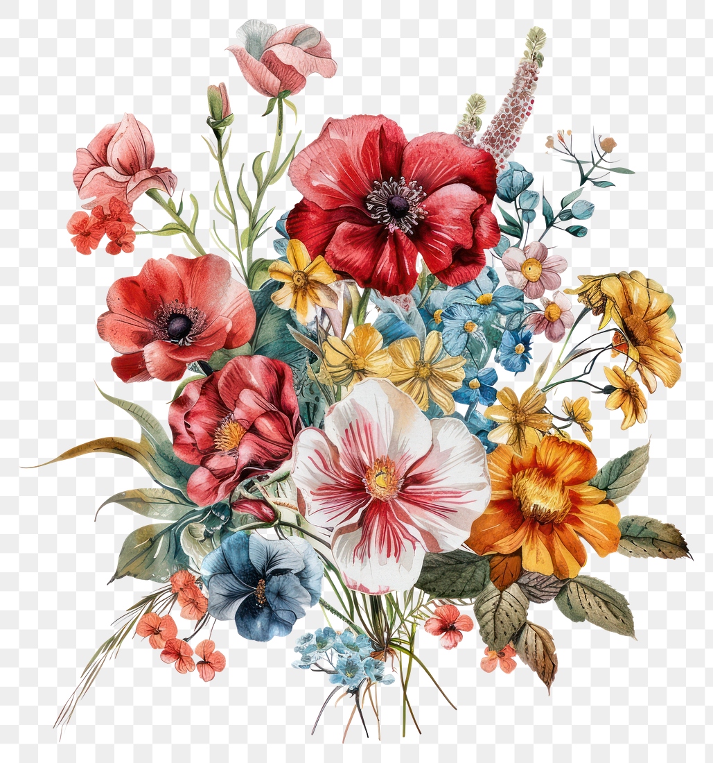 PNG Flower art embroidery graphics. Free PNG Illustration rawpixel