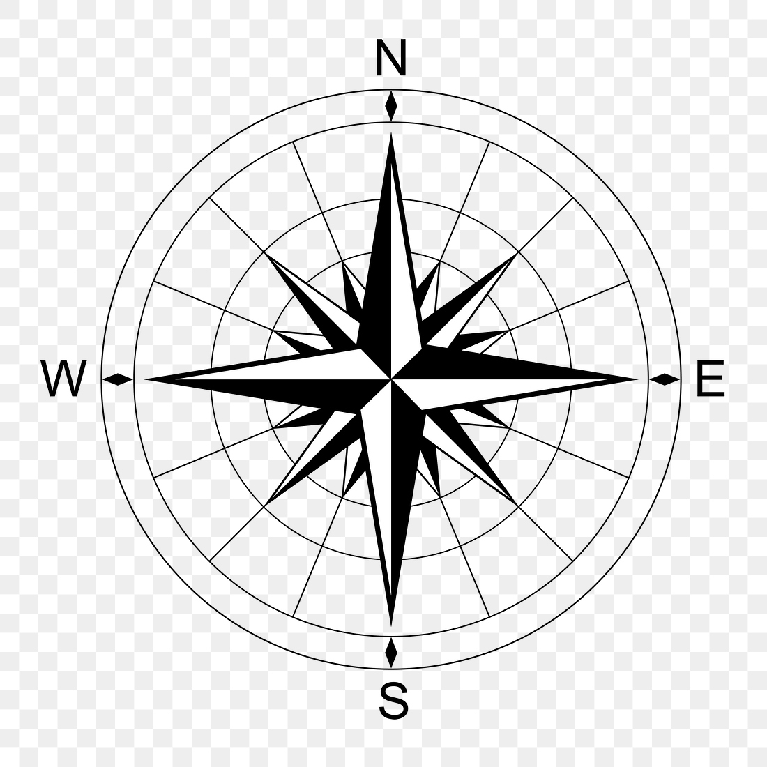 Compass rose png sticker, travel | Free PNG - rawpixel