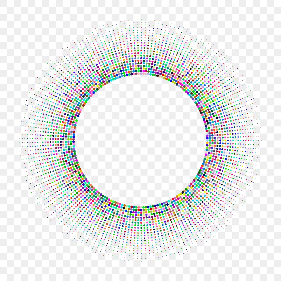 Prismatic radial png frame, colorful | Free PNG - rawpixel