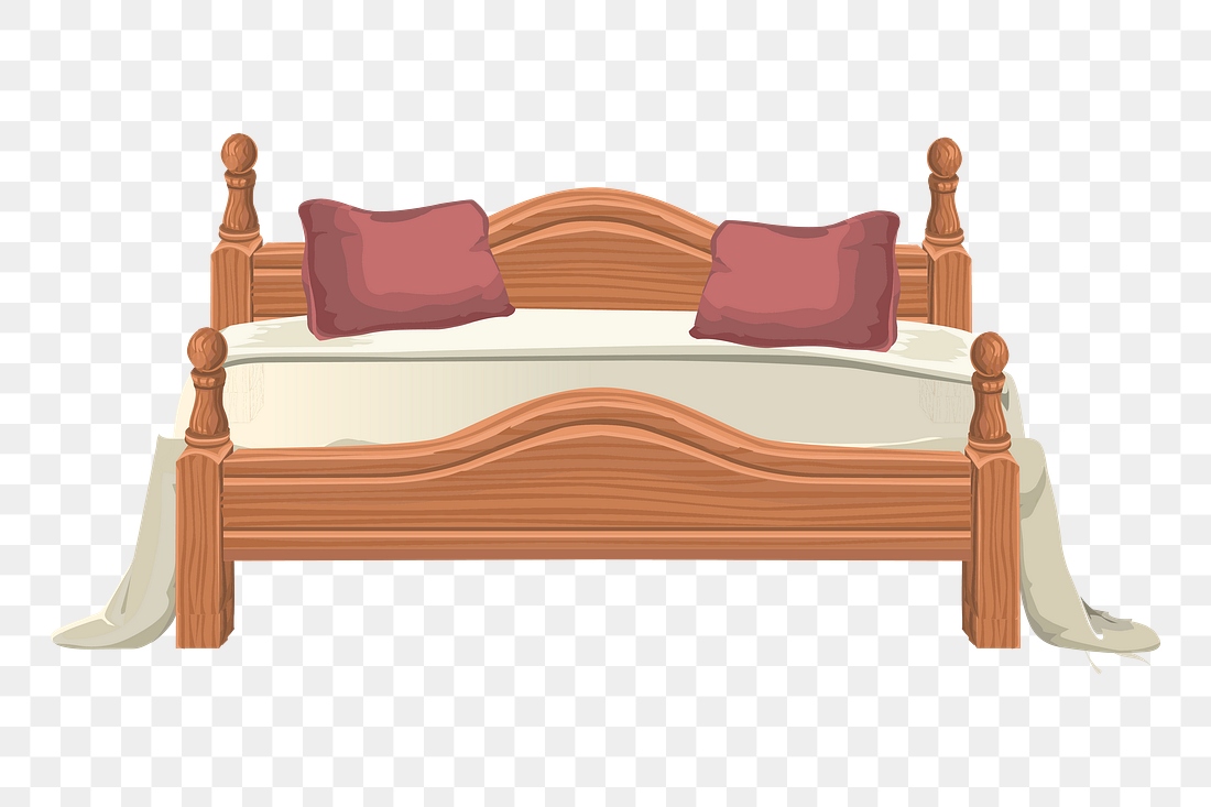 Bed png sticker illustration, transparent | Free PNG - rawpixel