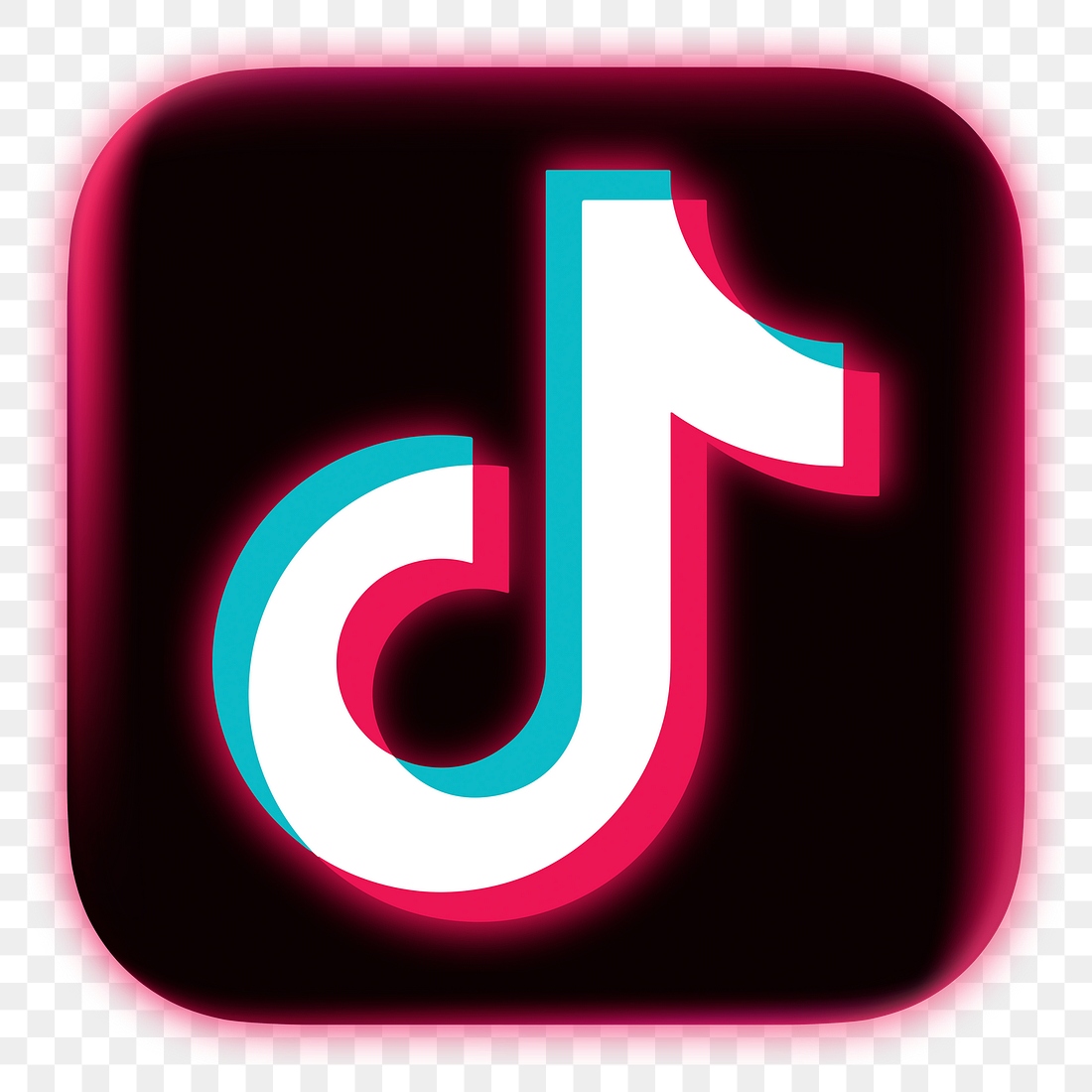 TikTok icon social media neon | Premium Icons - rawpixel