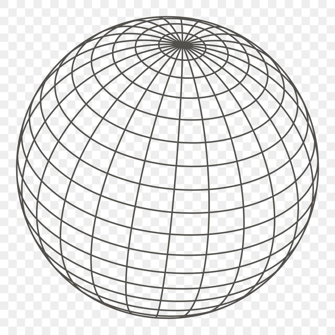 Grid globe png sticker illustration, | Free PNG - rawpixel