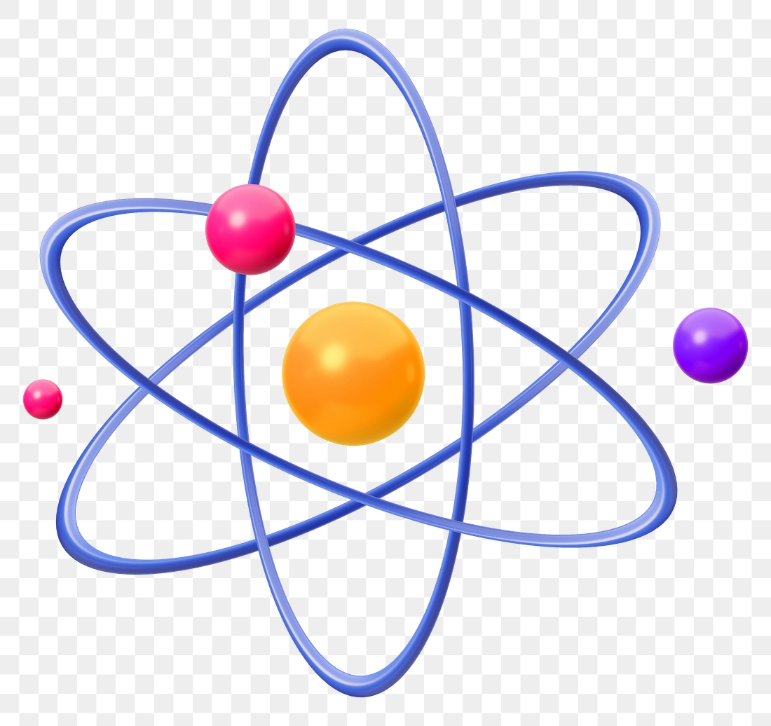 Atomic science png sticker, colorful | Premium PNG - rawpixel