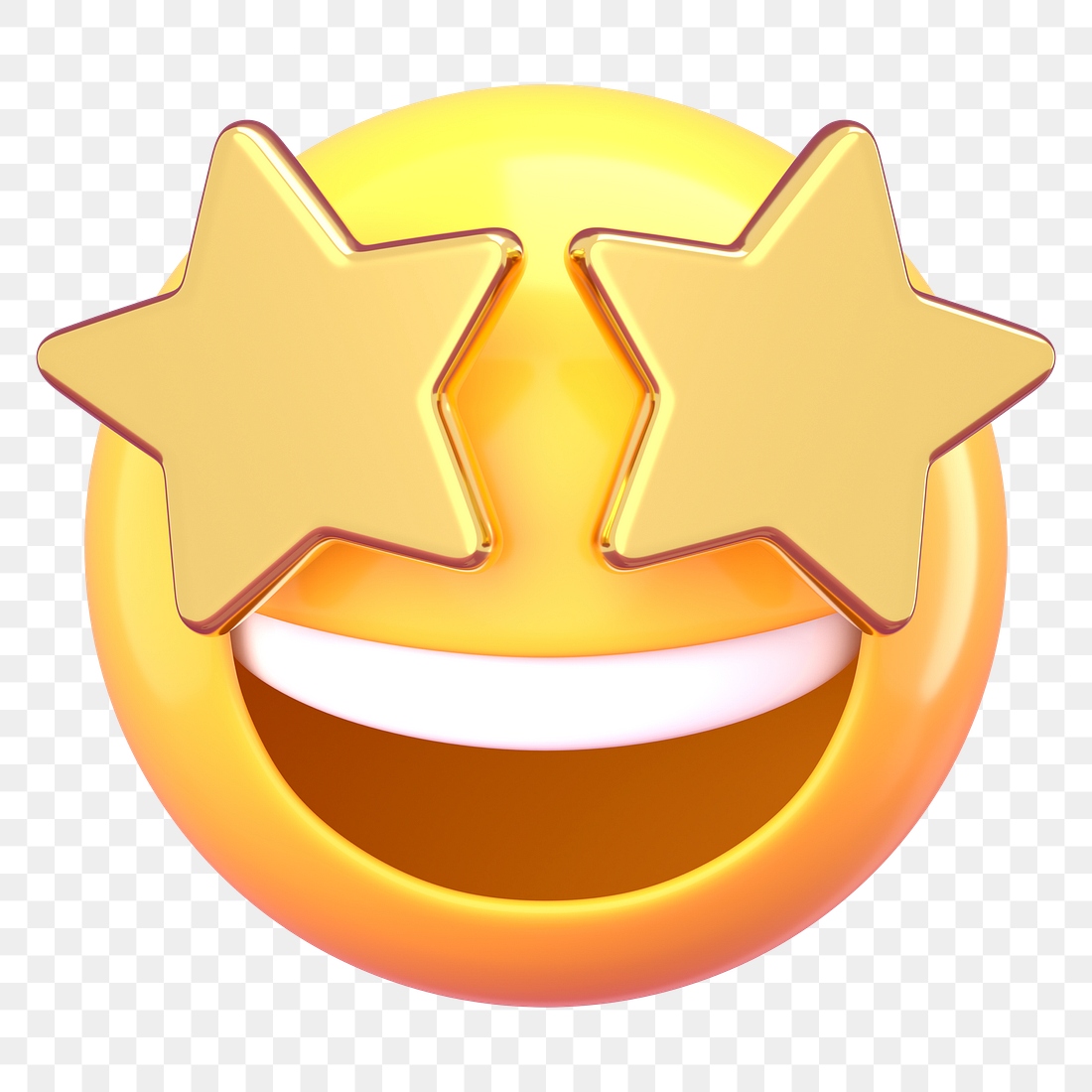 Star eyes 3D png emoticon | Premium PNG - rawpixel